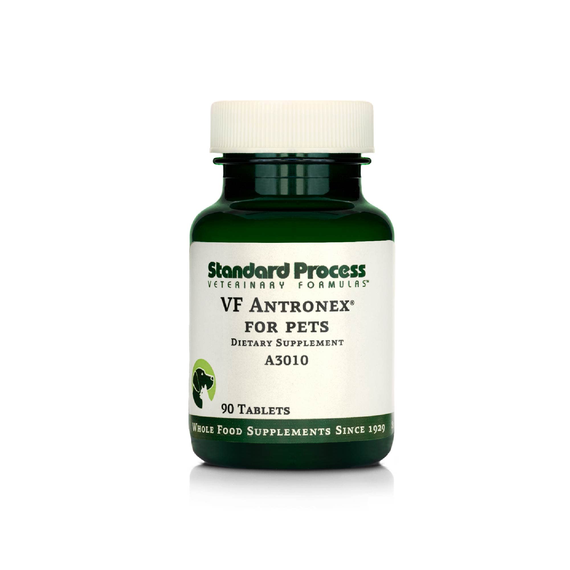 Standard Process VF Antronex for Pets - Feline & Canine Hepatic Support Formula - Healthy Liver Supplement for Cats & Dogs - Antronex Supplement to Support Healthy Immune System - 90 Tablets