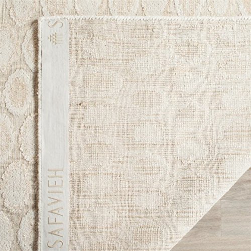 SAFAVIEH Mirage Collection Area Rug - 8' x 10', Beige, Handmade Modern Wool & Viscose, Ideal for High Traffic Areas in Living Room, Bedroom (MIR856A)