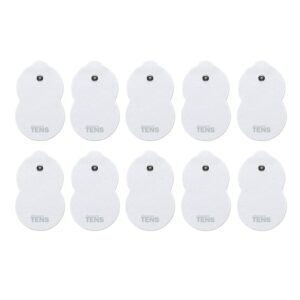 Premium TENS Electrodes Compatible with Omron. 10 (5 Pair) Replacement Electrode Pads Compatible with Omron TENS Devices. Discount TENS Brand.