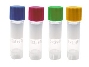 extragene™ 2.0 ml cryovial, external cap, polypropilene sterilized bag x 50 color assorted