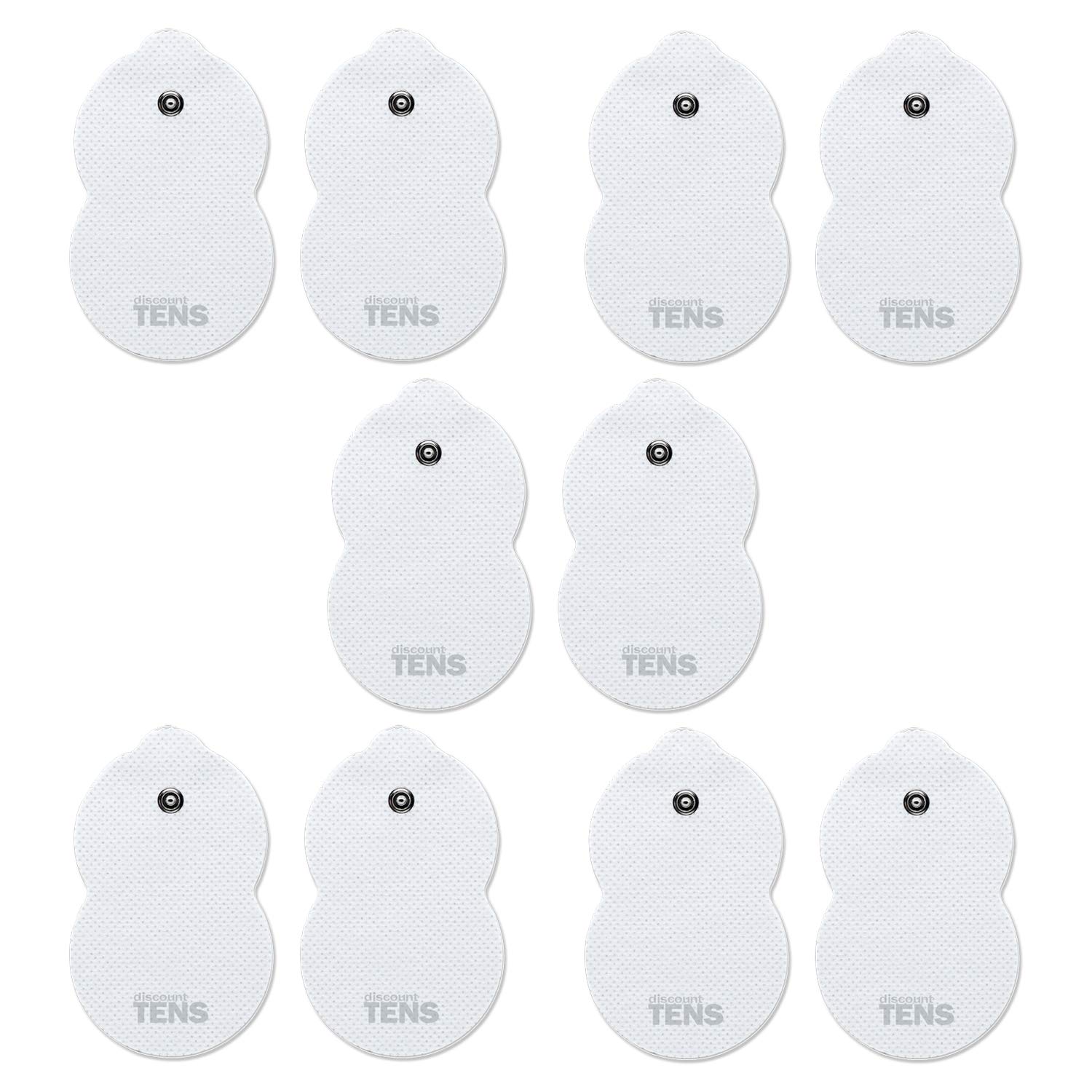 Premium TENS Electrodes Compatible with Omron. 10 (5 Pair) Replacement Electrode Pads Compatible with Omron TENS Devices. Discount TENS Brand.