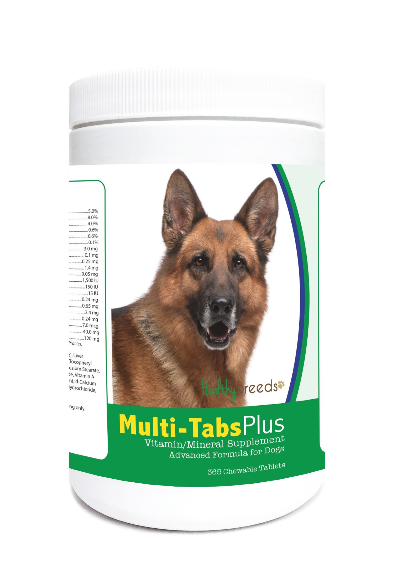 Healthy Breeds German Shepherd Multi-Tabs Plus Chewable Tablets 365 Count