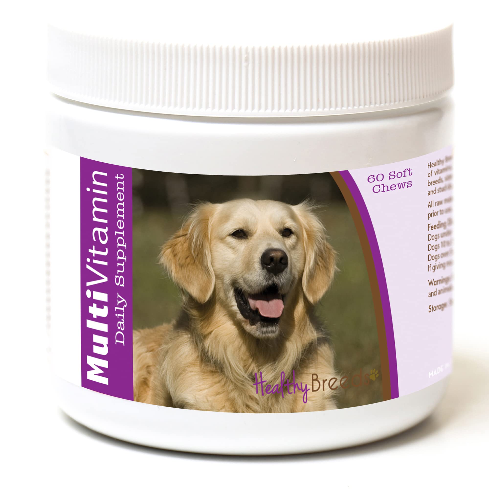 Healthy Breeds Golden Retriever Multi-Vitamin Soft Chews 60 Count