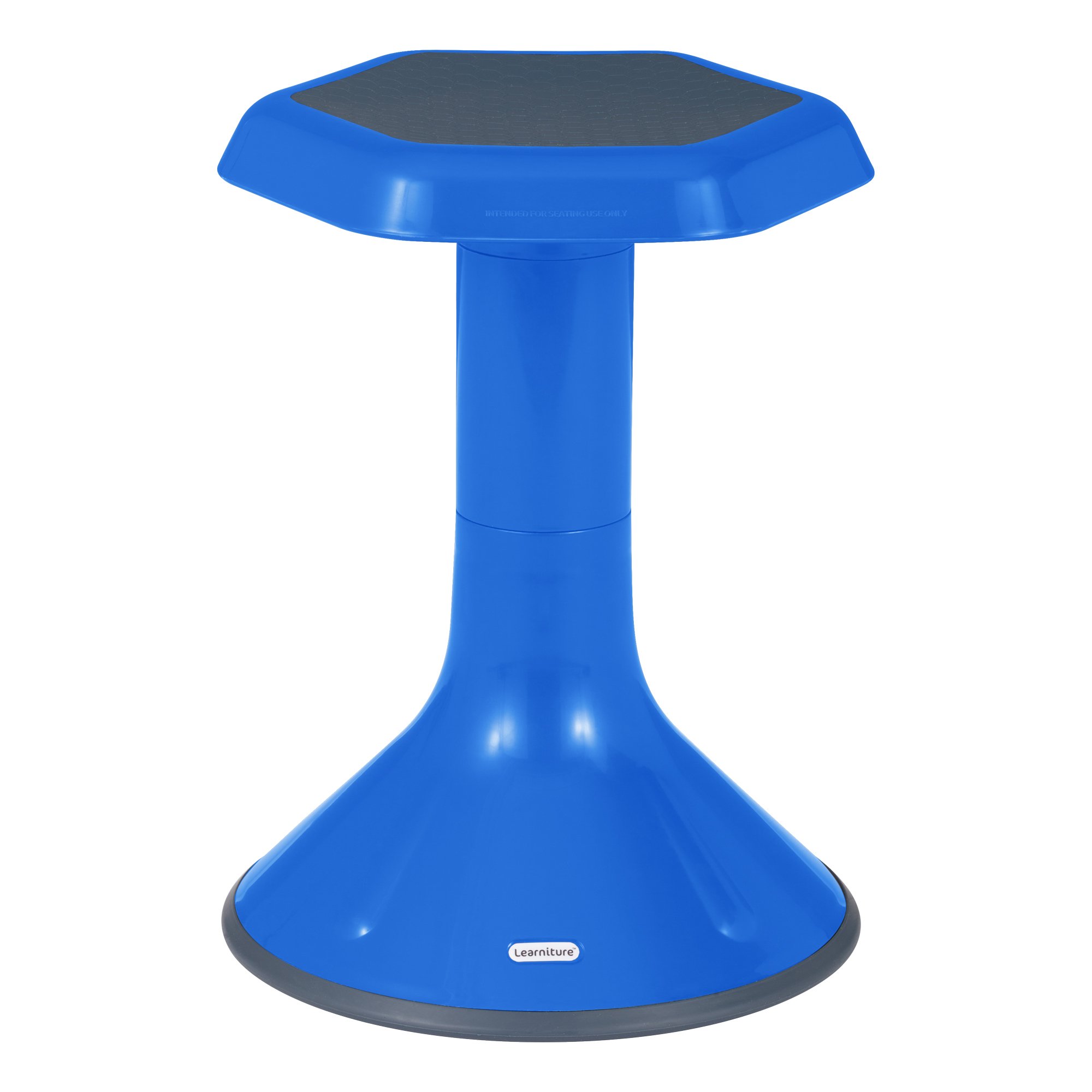 Learniture Backless Active Learning Stool for Office Desks and Classrooms, Active Learning Wobble Chair with Rocking Motion, 18"H, Blue