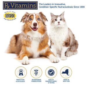 Rx Vitamins Formula CV for Dogs & Cats - Cat and Dog Heart Health - Feline & Canine Cardiac Support - 90 ct