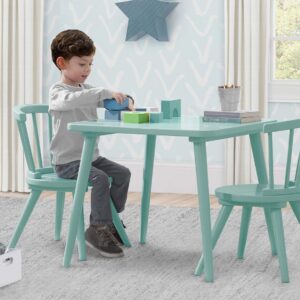 Delta Children Windsor 2 Chair, 3 Piece Set, Aqua