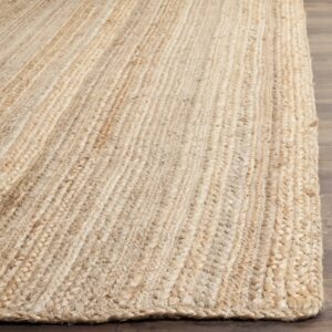 SAFAVIEH Natural Fiber Collection Accent Rug - 4' x 6', Natural, Handmade Farmhouse Jute, Ideal for High Traffic Areas in Entryway, Living Room, Bedroom (NF923A)