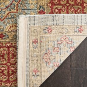 SAFAVIEH Mahal Collection 9' x 12' Navy Red MAH622C Traditional Oriental Non-Shedding Living Room Bedroom Dining Home Office Area Rug