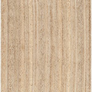 SAFAVIEH Natural Fiber Collection Accent Rug - 4' x 6', Natural, Handmade Farmhouse Jute, Ideal for High Traffic Areas in Entryway, Living Room, Bedroom (NF923A)