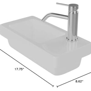 Resort 450 Wall-Hung Basin 17-3/4" W x 8-5/8" D x 6-3/8" H