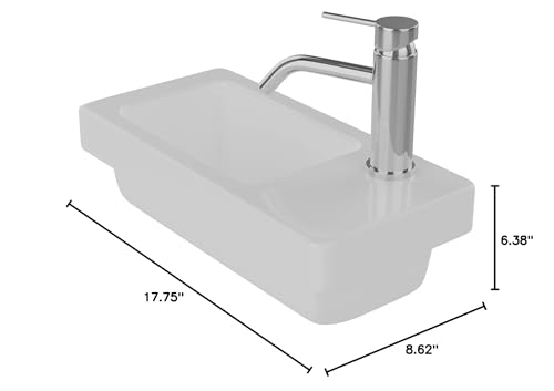 Resort 450 Wall-Hung Basin 17-3/4" W x 8-5/8" D x 6-3/8" H