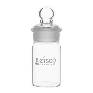 eisco weighing bottle- tall form, borosilicate glass - 15ml - 25x50mm