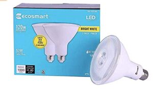 ecosmart 120w equivalent bright white par38 dimmable led flood light bulb (2-pack)