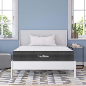 Modway Aveline Gel Infused Memory Mattress with CertiPUR-US Certified Foam, Full, White