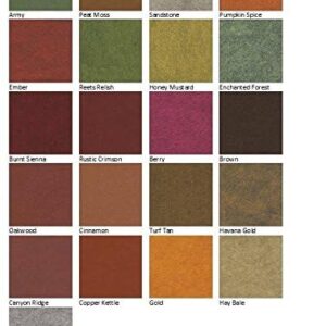 21 Felt Sheets - 12X12 inch Fall Colors Collection - Made in USA - Merino Wool Blend Felt