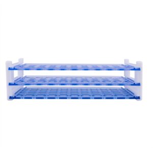 Bipee Scientific Detachable Test Tube Rack for Tubes of Dia.≤17mm, 50 Holes, PS Material (2pcs) (Tuberack-50x16)