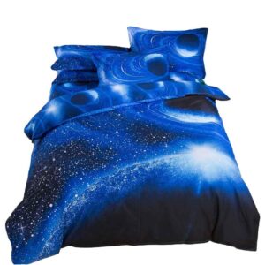 mzpride 3d mysterious boundless galaxy starrying night bedding sets bedlinen duvet/quilt cover set full