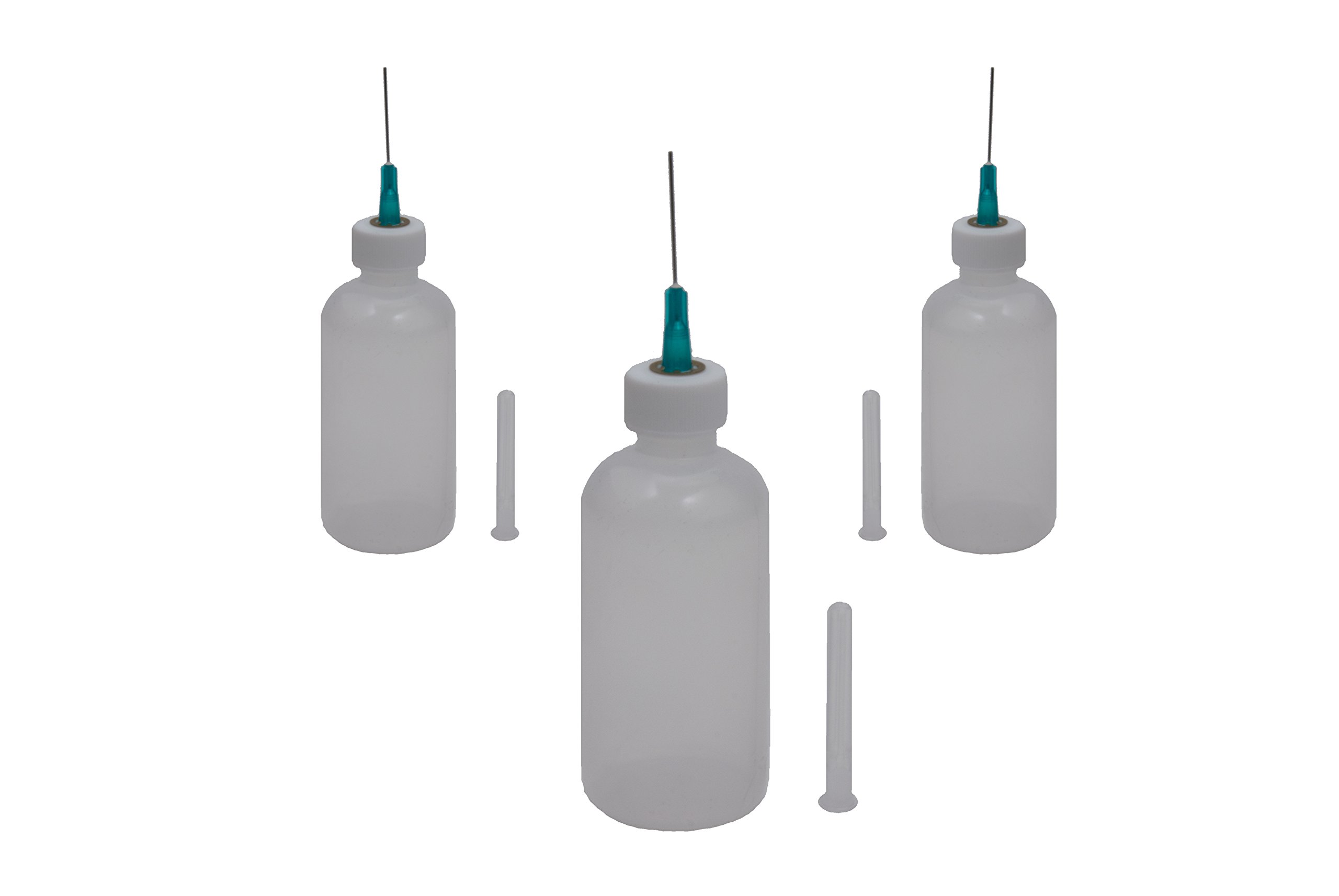 Plastic Precision Oiler/Oil Dispenser Bottle with 25 Gauge Blunt Needle (3 Pieces)