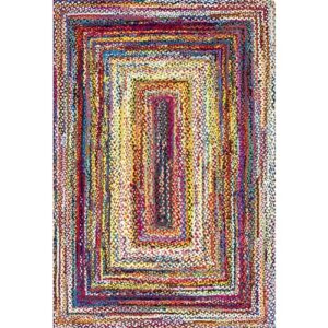 nuLOOM Tammara Bohemian Hand Braided Area Rug, 3x5, Multi