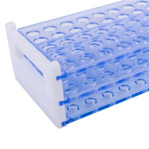 Bipee Scientific Detachable Test Tube Rack for Tubes of Dia.≤17mm, 50 Holes, PS Material (2pcs) (Tuberack-50x16)