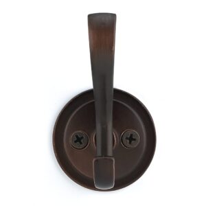 Richelieu Hardware BP84025BORB Classic Metal Hook, Brushed Oil-Rubbed Bronze