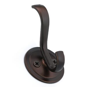 Richelieu Hardware BP84025BORB Classic Metal Hook, Brushed Oil-Rubbed Bronze