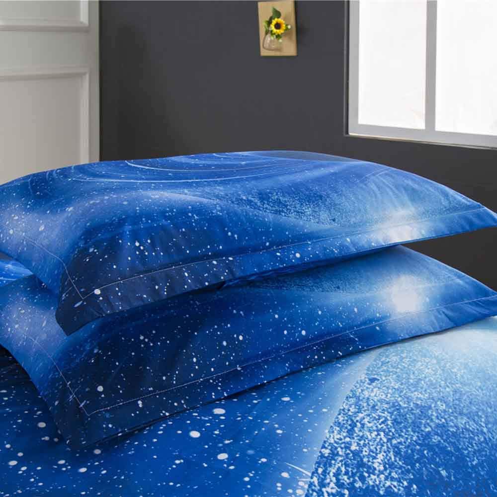 MZPRIDE 3D Mysterious Boundless Galaxy Starrying Night Bedding Sets Bedlinen Duvet/Quilt Cover Set Full