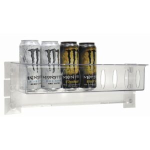 HUBERT Refrigerator Cooler Door Beverage Rack Clear Polycarbonate - 18 1/4" L x 4 1/2" W x 6" H