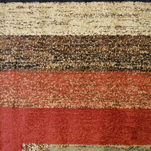 Rustic Lodge, Panel Area Rug, 26" W x 39" L, Multi 3783