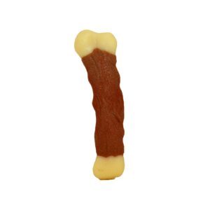 Nylabone Power Chew Marrow Bone Alternative Nylon Chew Toy for Dogs, Dog Toys for Aggressive Chewers, Beef Flavor, Large/Giant (1 Count)