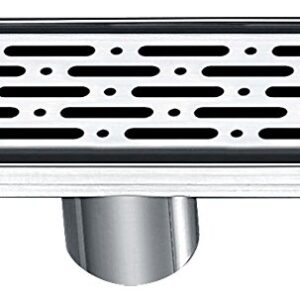 Dawn LRO360304 Contemporary Rio Orinoco River Series Linear Shower Drain, 36"