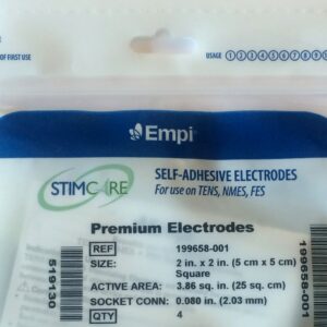 Empi StimCare Premium, 2" x 2" Square Electrodes 4 per Pack 199658-001