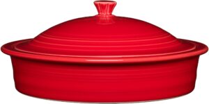 homer laughlin tortilla warmer, scarlet