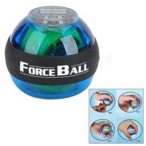 YANGHX Wrist Trainer Arm Exercise Force Ball with LED Lighting & Speed Meter