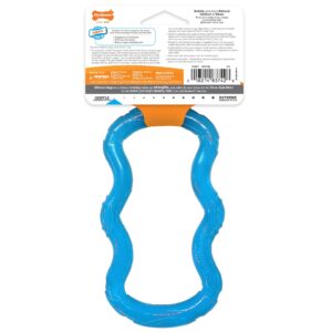 Nylabone Teethe 'n' Tug Puppy Chew Toy for Teething - Puppy Supplies - Blue, X-Small/Petite (1 Count)