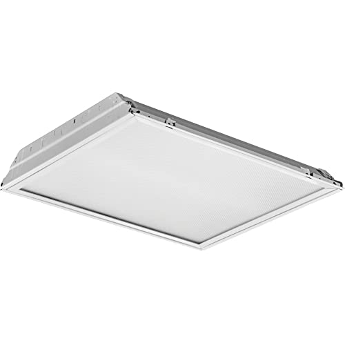 Lithonia Lighting 2GTL2 A12 120 LP840 2 ft. x 2 ft. GTL Prismatic Lens Lay-in 2000 lumens 4000K CCT, 1 Count (Pack of 1), Non-Dimmable