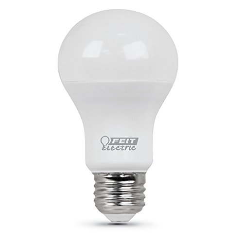 Feit Electric LED Light Bulbs, A19 60W Equivalent, Non Dimmable, 800 Lumens, A19 LED Light Bulbs, E26 Base, 4100k Cool White, A19 LED Bulbs, 10 Year Lifetime, 1 Pack, A800/841/10KLED