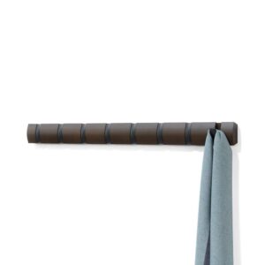 umbra flip 8-wall mounted hook (black-walnut)