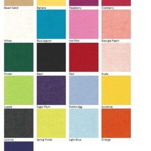 21 Felt Sheets - 6X6 inch Summer Colors Collection - Made in USA - Merino Wool Blend Felt