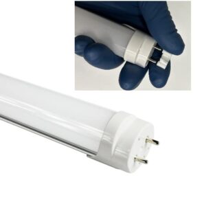 Fulight Not-a-Plug-and-Play (Type B) T8 LED Tube Light - 2FT 24-Inch 10W (18W Equivalent), Cool White 4000K, F17T8, F18T8, F20T10, F20T12/CW, Double-End Powered, Milky Cover - 85-265VAC