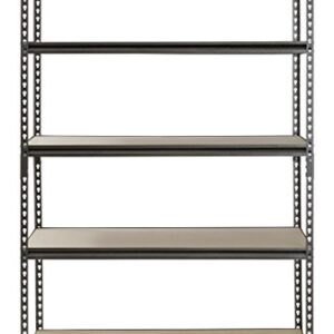 Muscle Rack UR482472PB5PAZ-SV Silver Vein Steel Storage Rack, 5 Adjustable Shelves, 4000 lb. Capacity, 72" Height x 48" Width x 24" Depth