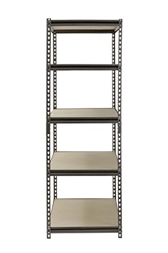 Muscle Rack UR482472PB5PAZ-SV Silver Vein Steel Storage Rack, 5 Adjustable Shelves, 4000 lb. Capacity, 72" Height x 48" Width x 24" Depth