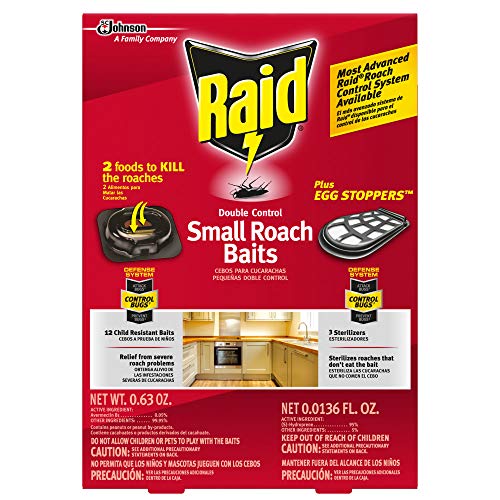 Raid Double Control Small Roach Baits Plus Egg Stopper 0.63 Ounce (Pack of 1)