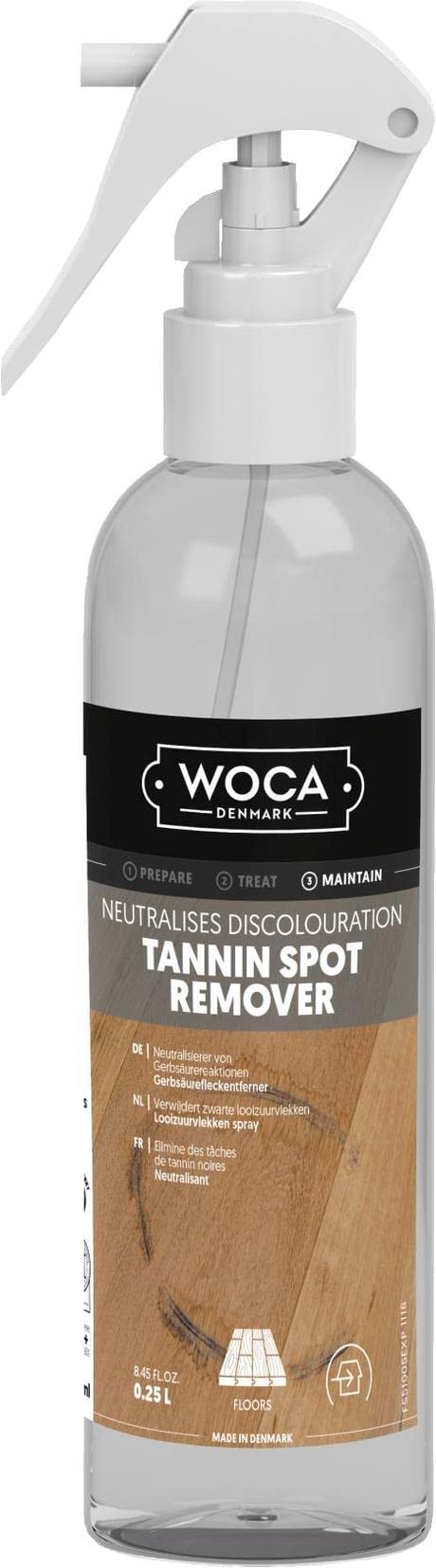 WOCA Denmark Tannin Spot Remover - Removes Black Stains and Rings On Wood Furniture, Wood Cabinets, Wood Floors and Millwork - 9oz