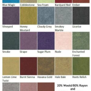 23 Felt Sheets - 6X6 inch Heathered Collection - Made in USA - Merino Wool Blend Felt