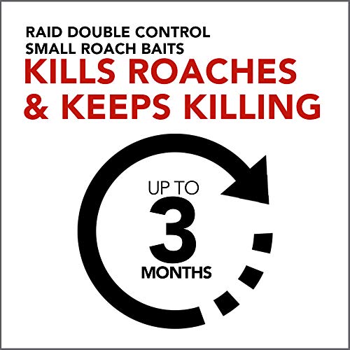 Raid Double Control Small Roach Baits Plus Egg Stopper 0.63 Ounce (Pack of 1)