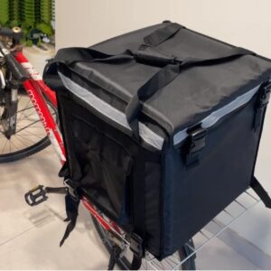 PK-92V: Large Rigid Heavy Duty Food Delivery Box for Motorcycle, Insulated Pizza Delivery Bag for Bicycle/Scooter, Top Loading, 18" x 18" x 18", Collapsible, Waterproof