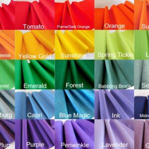 Birsppy 25 Felt Sheets - 6"X12" Rainbows Colors - Made in USA - Merino Wool Blend Felt - OTR Felt