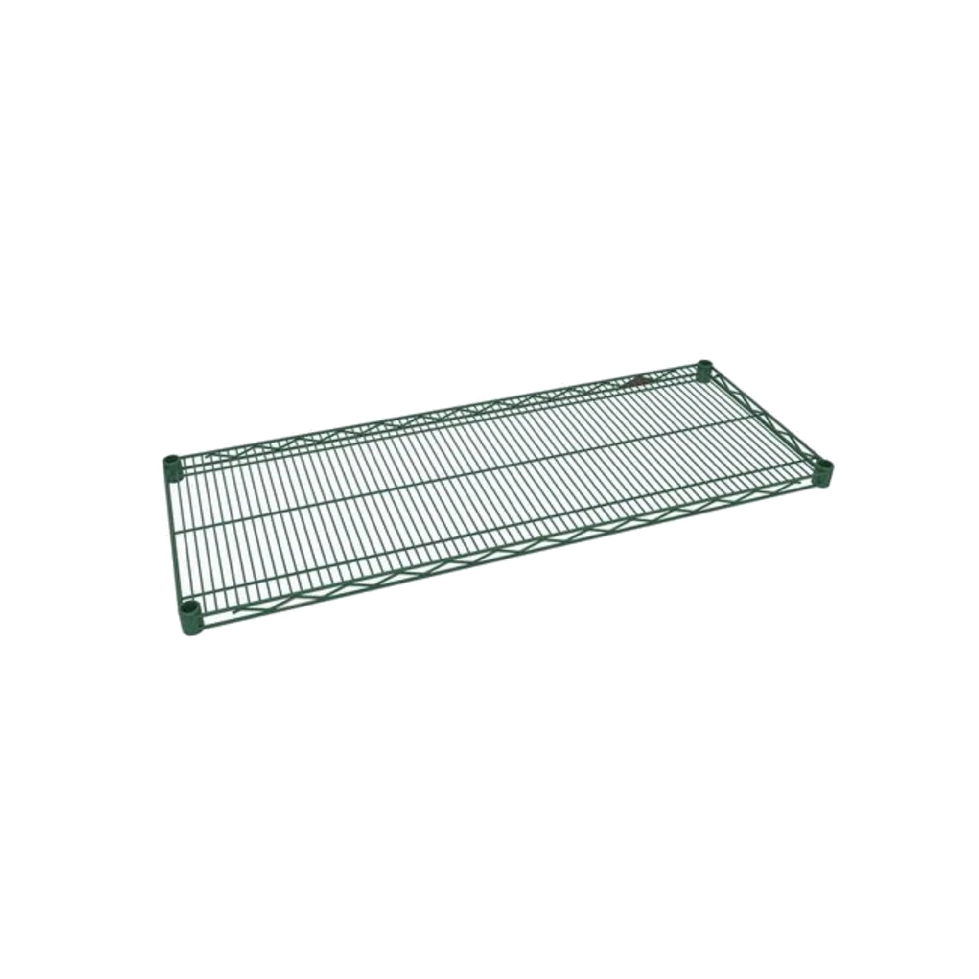 Focus Foodservice FF1836G Green Epoxy Coated Wire Shelf, 18" X 36", Zinc underplated Wire