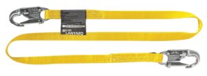 positioning lanyard, 6 ft, 1 leg, with snap